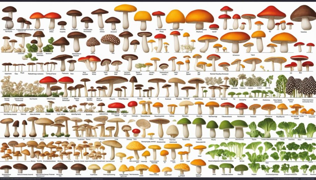 Detailed Nutritional Profile of Popular Edible Mushrooms