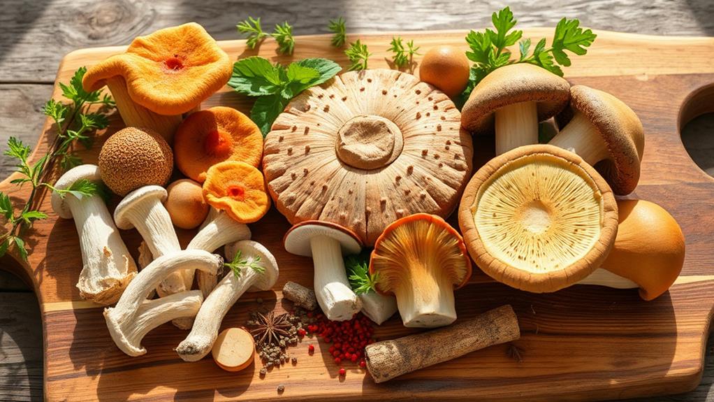 select appropriate mushroom types