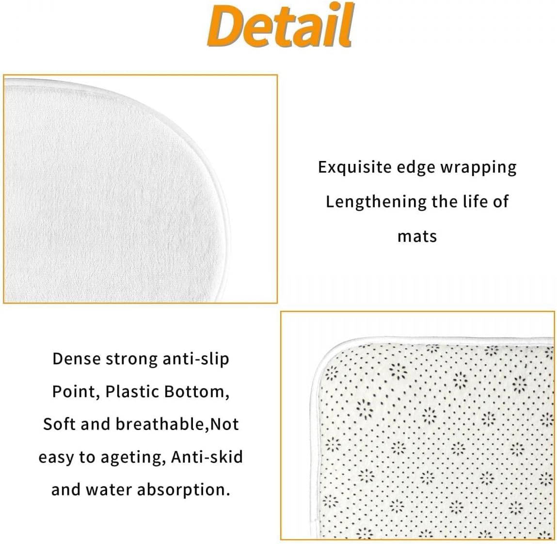 1740350096_61-N0UyXO5L._AC_SL1200_.jpg Mushroom Bathroom Set- Magic Plant 4PCS Shower Curtain Sets Accessories with Non-Slip Rug, Toilet Lid Cover, Bath Mat-72x72in-Moon and Stars Curtains-Home Decor Women Adults Gifts - Image 6