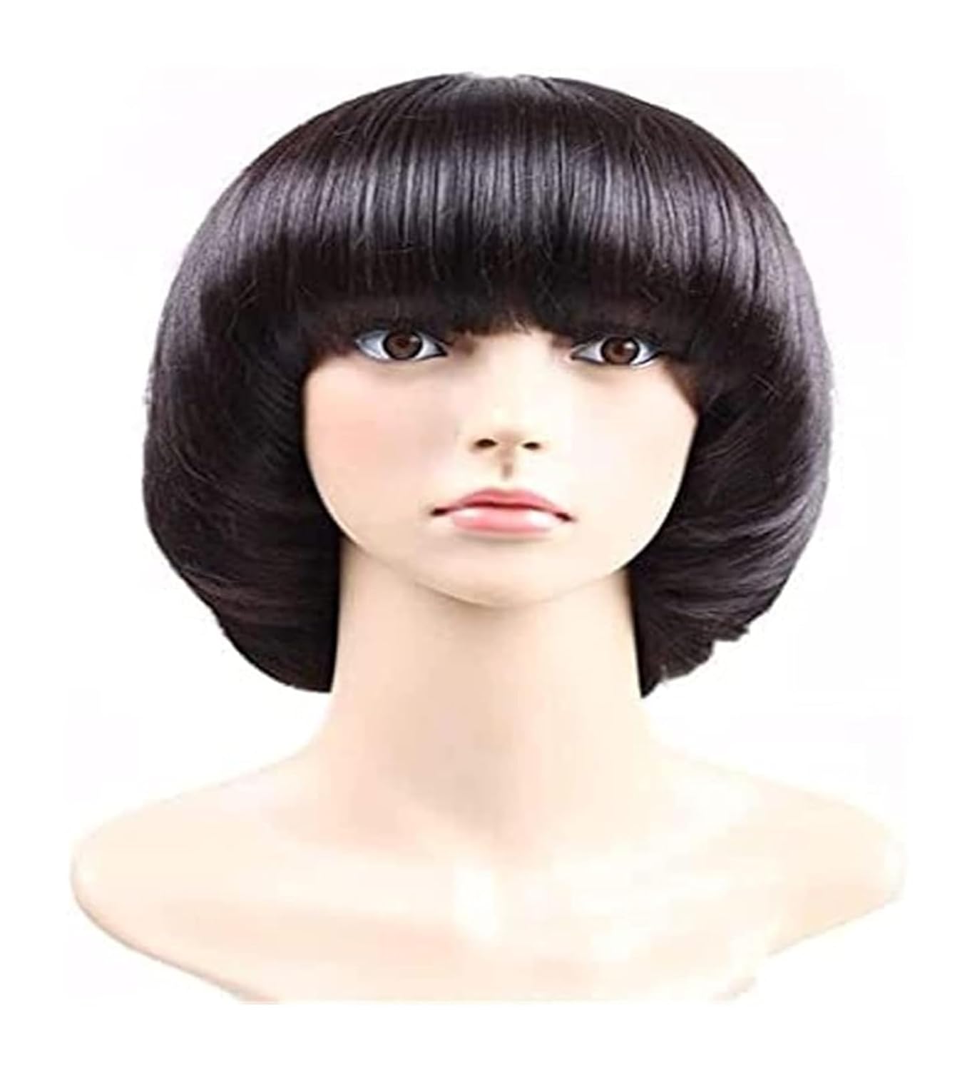 1740783432_61Cf4BeF7IL._SL1500_.jpg wig Afro Girls Cosplay Mushroom Wig Short Haircut With Bangs Bob Wig For Black Boy Wig for Daily Party color