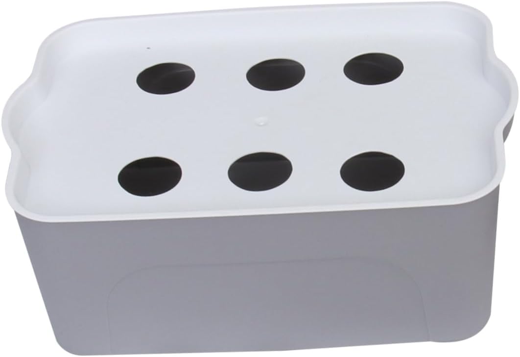 41Ob3-xsSpL._AC_SL1262_.jpg 1pc Box Growing Machine Supplies Fish Grade Filters Kit Smart Water Mini Hydroponics Planters Cup Bucket with Lid Tank Net Plants Pots Harvest Food Smart Planter Top Buckets White