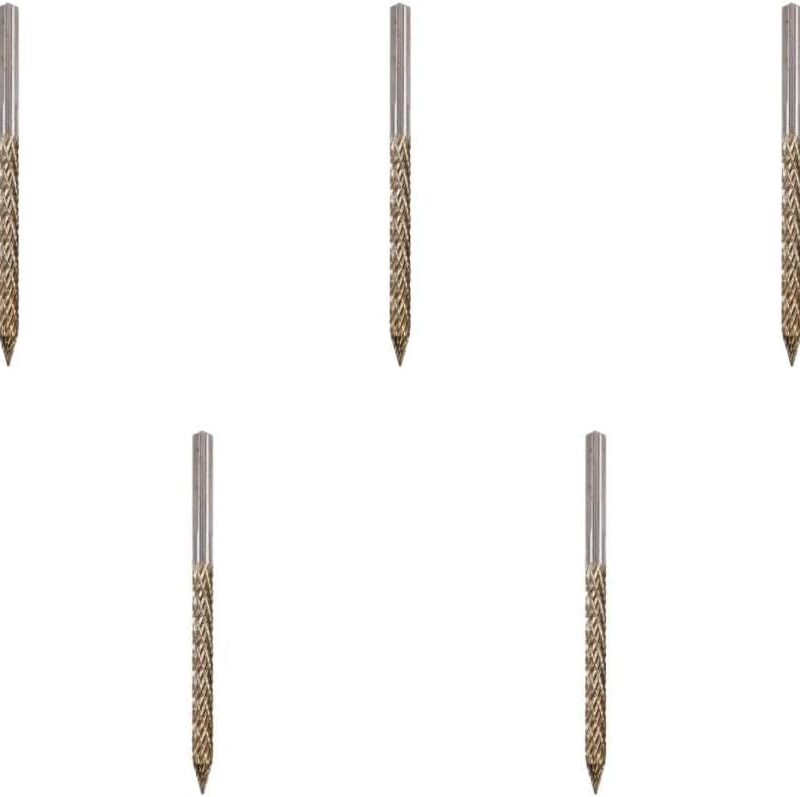 SOLUSTRE 5pcs Mushroom Nail Drill Bit Automotive Tools Automobile Car Tool Flat Reamer Repair Tool Tire Carbide Burr Drill Bit Tire Plug Tool Tire Repair Drill Reamer Metal Silver