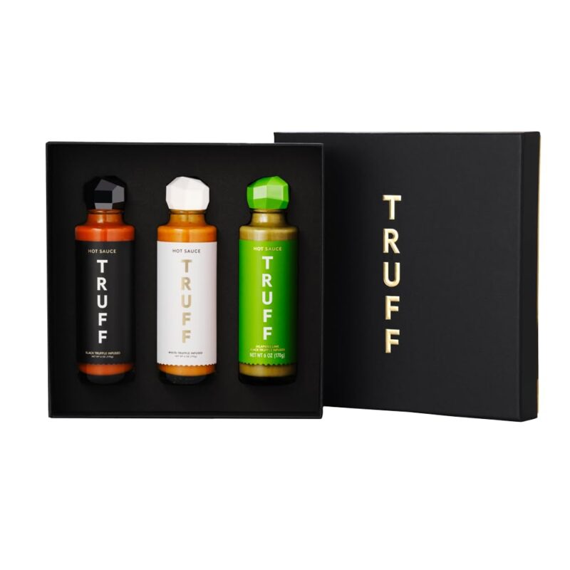 TRUFF Jalapeño Lime Variety Pack - Gourmet Hot Sauce Set of the Original (6 oz), Jalapeño Lime (6 oz), and White Truffle Hot Sauce (6 oz), Unique Flavor Experiences with Truffle, 3-Bottle Bundle