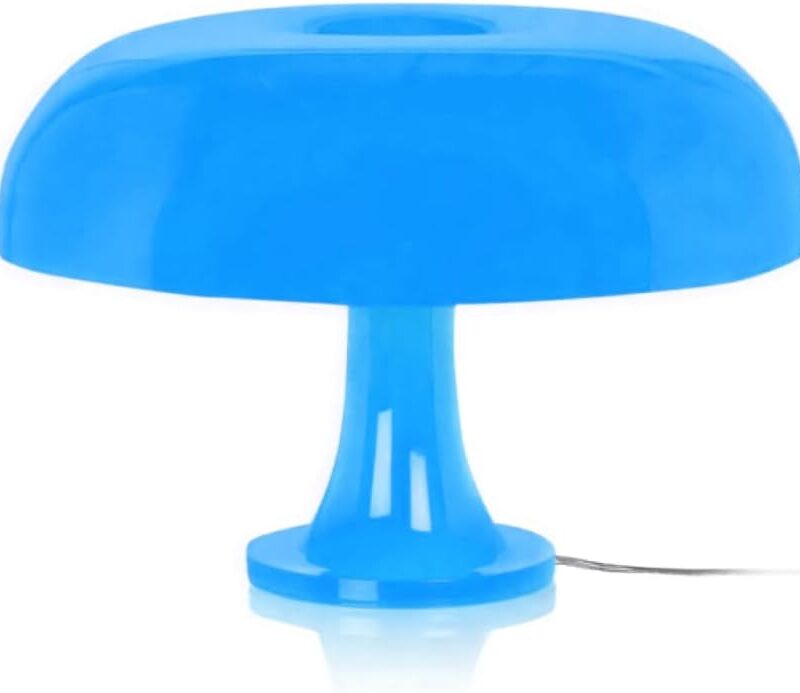 41t2tTyapiL._AC_SL1353_.jpg Blue Mushroom Lamp for Room Aesthetic Modern Lighting for Bedroom | Cool Retro Living Room Decor | Table Lamp Mushroom Light Home Decor
