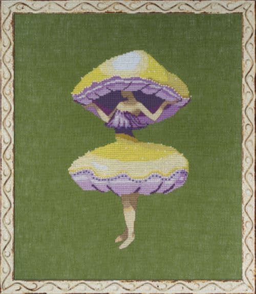 Sale! NC342 Miss Yellow Mushroom The Dark Forest with Complete Materials (Linen)