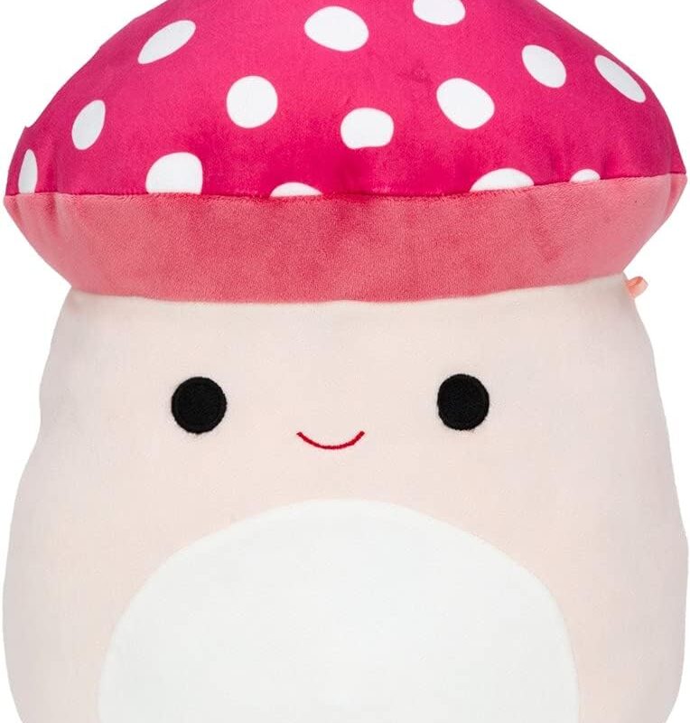 Squishmallow Oficial Kellytoy Food Squad Collectible Soft Plush Animal (Malcolm Mushroom, 14 Inch)