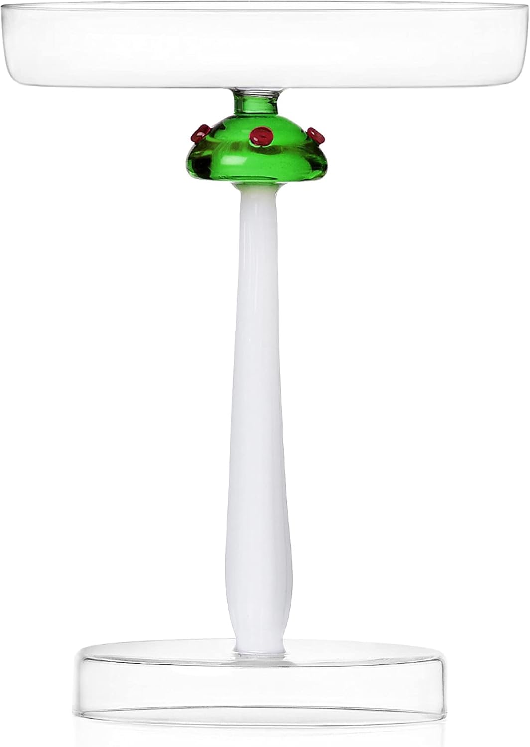 51E5YUEHNgL._AC_SL1500_.jpg 0935209024-CN Footed Plate, Polka Dot Mushroom, Green Mushrooms with red dots