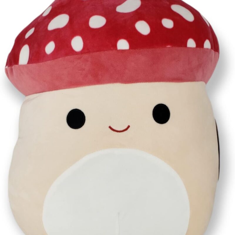 SQUISHMALLOW KellyToy - 16 Inch (40cm) - Malcolm The Mushroom - Super Soft Plush Stuffed Toy Animal Pillow Pal Buddy Birthday Valentines Gift