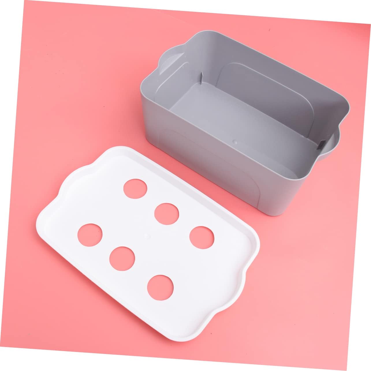 51KqledAuuL._AC_SL1285_.jpg 1pc Box Growing Machine Supplies Fish Grade Filters Kit Smart Water Mini Hydroponics Planters Cup Bucket with Lid Tank Net Plants Pots Harvest Food Smart Planter Top Buckets White - Image 7