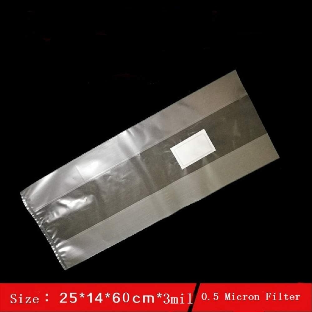 51Po7cOMfVL._AC_SL1000_.jpg SUCOHANS Mushroom Grow Bags XLS Extra Large Size 10'' x 5.5'' x 24'' /Sealable Spawn/Myco Bags with 0.5 Micron Filter Designed for Mushroom Cultivation Growing (50) - Image 3