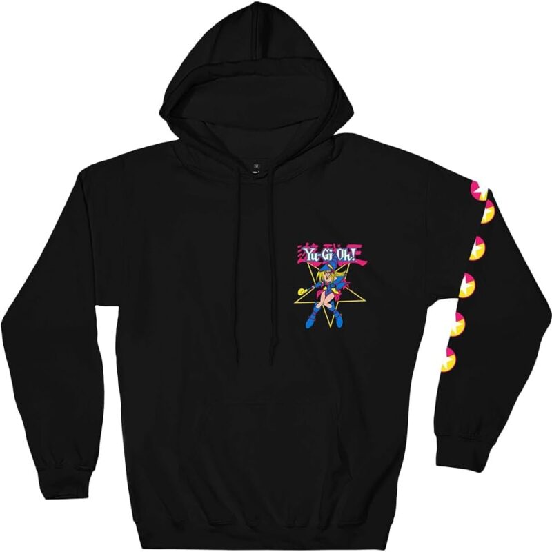 Ripple Junction Yu-Gi-Oh! Duel Dark Magician Girl Licensed Men's Pullover Hoodie With Sleeve Print