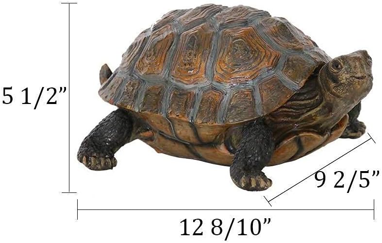 51UIuVr4S._AC_SL1000_.jpg Danmu Ceramic Mushroom 4.52" H and Polyresin Tortoise 12 9/10" x 9 2/5" x 5 1/2" Outdoor Statue, Garden Ornaments, Yard Statue for Home and Fairy Garden Decor - Image 7
