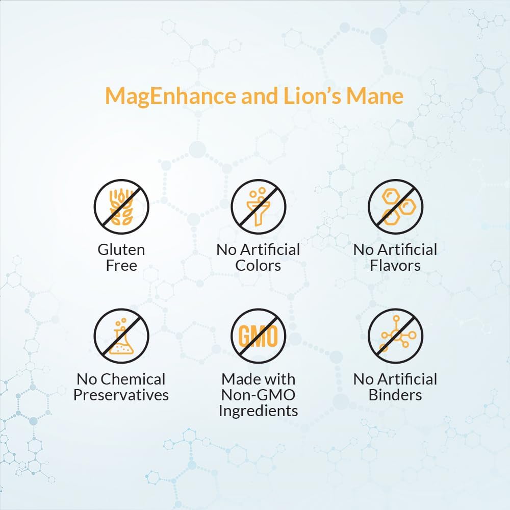 51ZnmrgHrVL._AC_SL1000_.jpg Intelligent Labs 2-in-1 Bundle of MagEnhance Magnesium Supplement (High Absorption Magnesium Glycinate, Threonate, and Taurate) and Lion’s Mane Mushroom Supplement (100% Fruiting Bodies Extract) - Image 3
