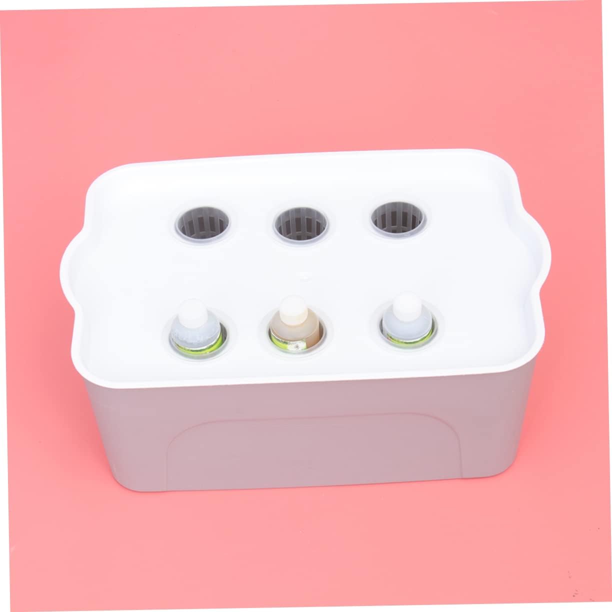 51aZcgFPoLL._AC_SL1224_.jpg 1pc Box Growing Machine Supplies Fish Grade Filters Kit Smart Water Mini Hydroponics Planters Cup Bucket with Lid Tank Net Plants Pots Harvest Food Smart Planter Top Buckets White - Image 2