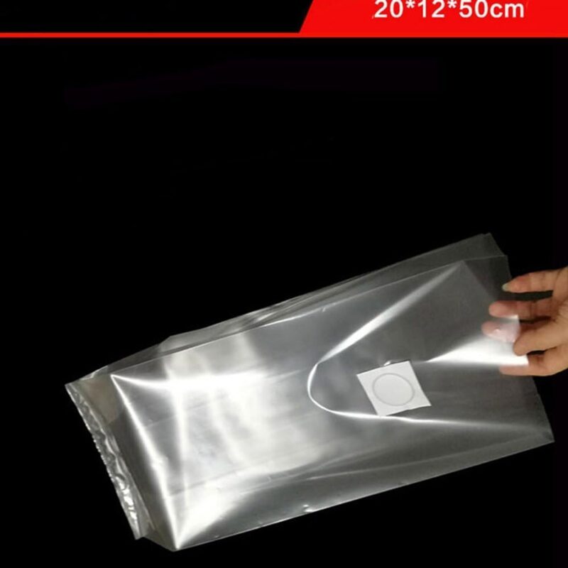 SUCOHANS Mushroom Bags/All in One Mushroom Grow Bag/Farm-Mushroom Spawn/Sealable Spawn/Myco Bags,Large Size 8" X 5" X 19",0.2 Micron Filter, 3 Mil Polypropylene,for Substrate Autoclavable (100)