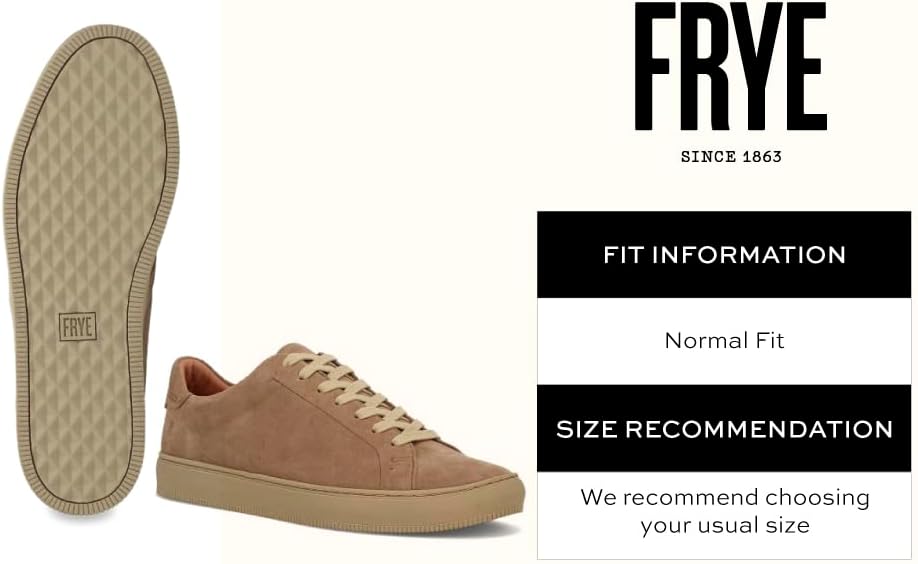 51oStmPao-L._AC_SL1000_.jpg Frye Astor Low Lace Sneakers for Men Crafted from Leather with Artisanal Hand-Tacking Details, Cushioned Poron Footbeds, Padded Collar and Tongue, and Waxed Cotton Laces - Image 2