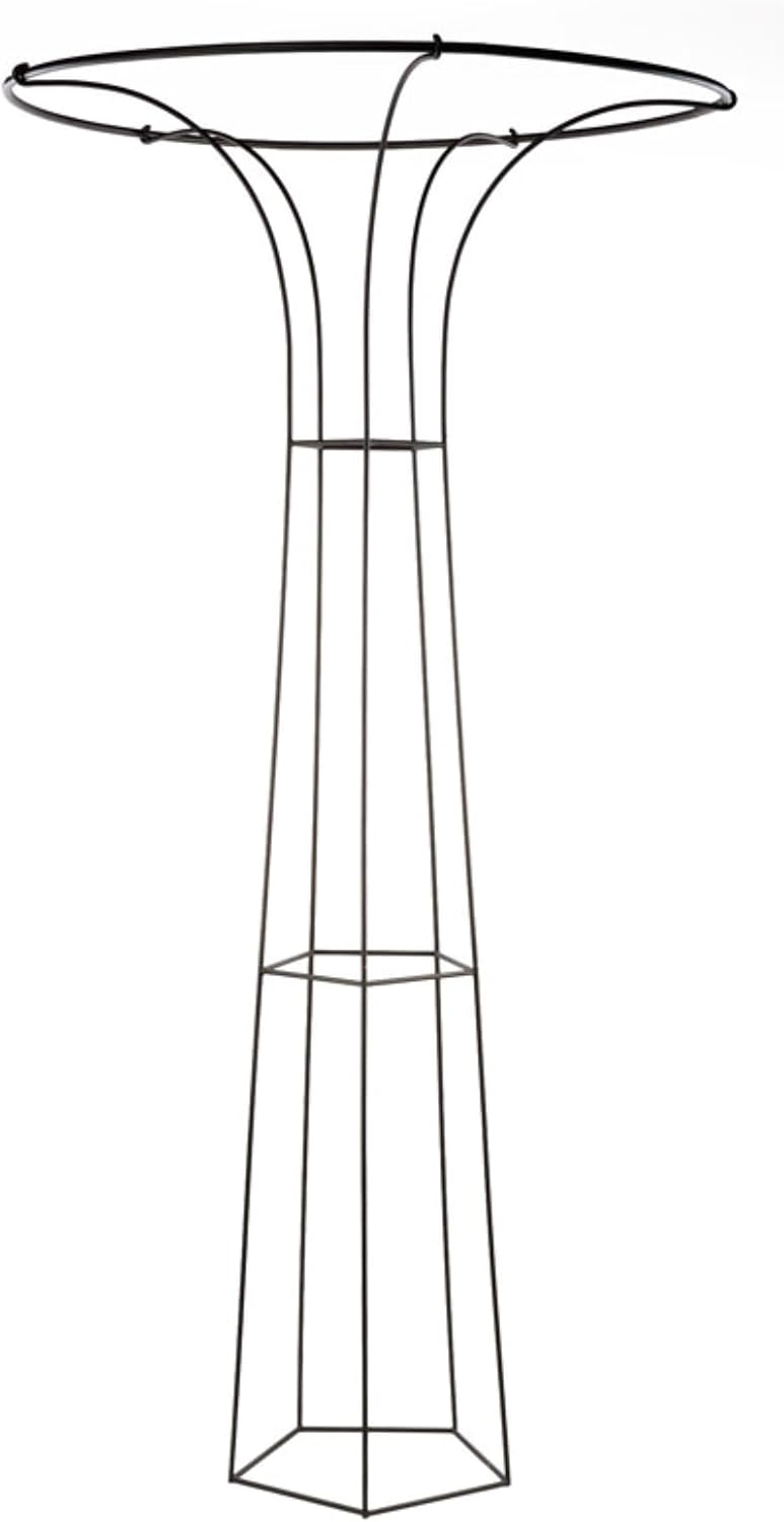 51wvFGpmdEL._AC_SL1500_.jpg Achla Designs PYL-09 Mushroom Garden Pylon Trellis Climbing Plants Support, Wrought Iron, 72-in H, Roman Bronze