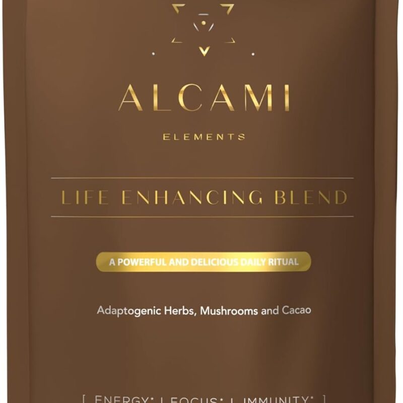 Life Enhancing Cacao Mushroom Powder – Advanced Mushroom Supplements for Calm, Focus, Imm-une Support – All-Natural Formula with 9 Potent Ingredients – 6.3oz