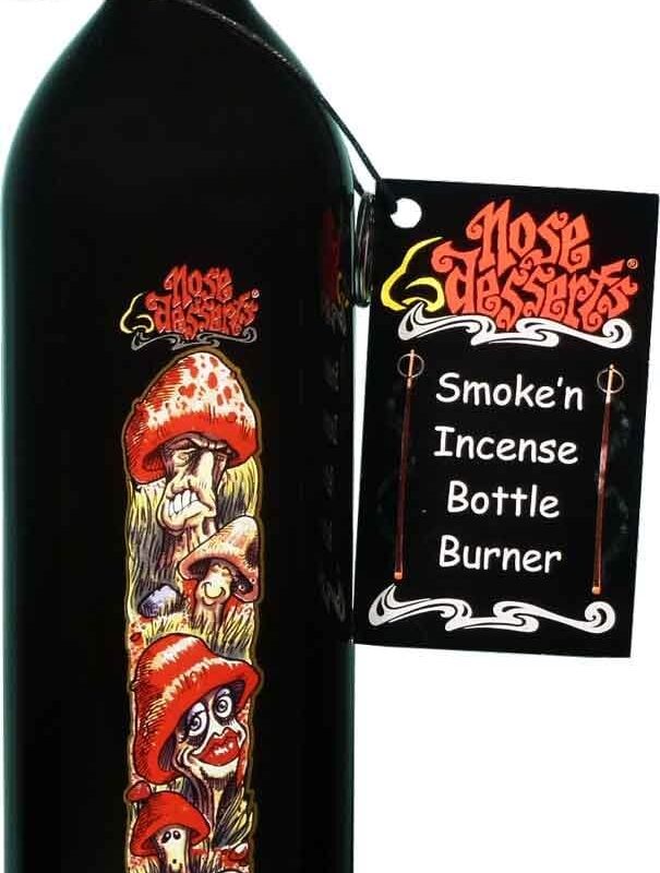 Wonderland Magic Mushroom Garden Family Fantasy, Smoking Bottle Incense Burner-Ashcatcher Brand