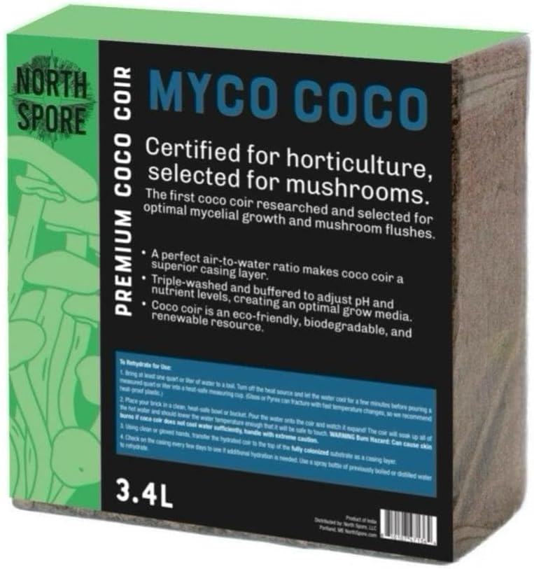 615IbX0y1L._AC_SL1234_.jpg North Spore + Max Yield Bins 'Boomr Bag' Monotub Kit | Complete Dung-Loving Mushroom Grow Kit | Includes Monotub, Sterile Substrates, Coco Coir & Filters - Just Add Spores - Image 4