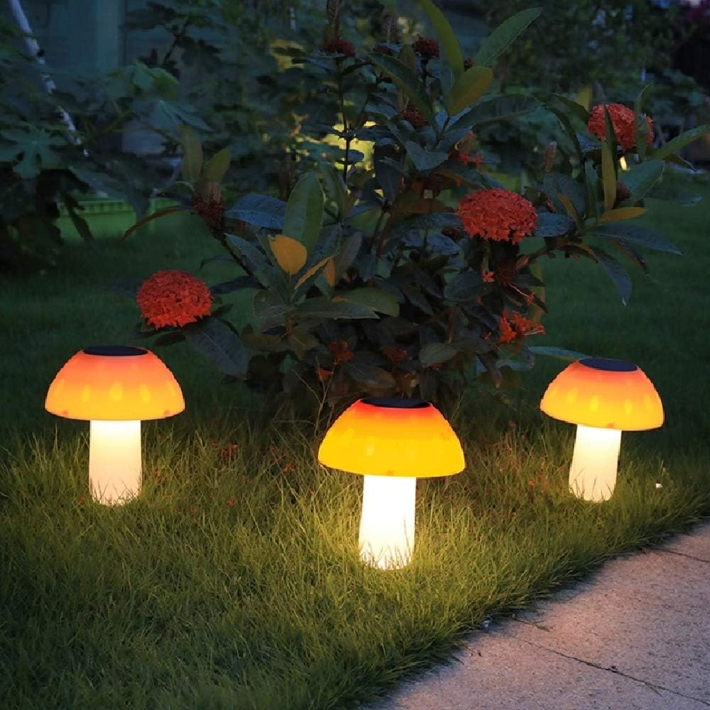 618fzeRXQRL._AC_SL1000_.jpg Solar Mushroom Lights Outdoor Ground LED Landscape Lights Light Sensor Light, Waterproof Solar Lights for Garden,Backyard,Step,Grass Ground(2 Pack, Warm White) - Image 2