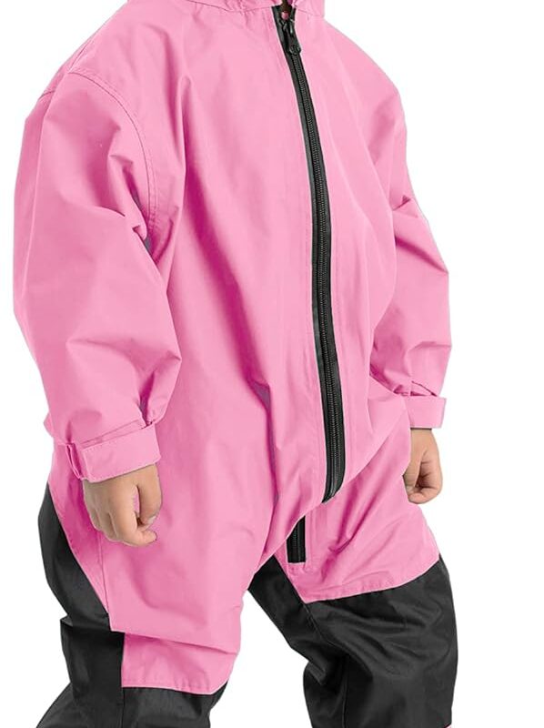 Kids Toddler Rain Suit - Muddy Buddy Waterproof Coverall One Piece Weather Resistant Baby Jacket