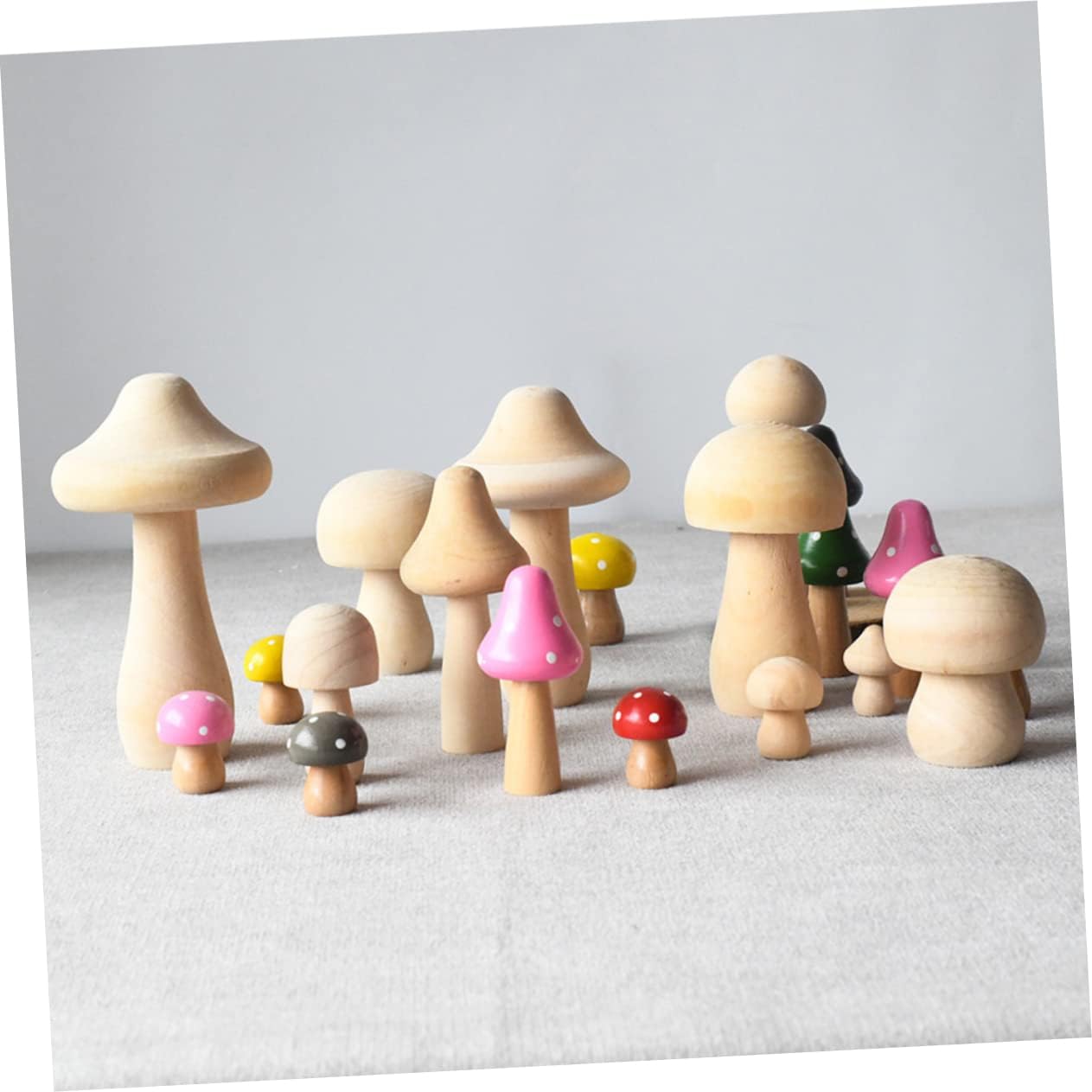 61BReBUfQWL._AC_SL1263_.jpg 60 Pcs Small Wood Mushroom Painting Mushroom Wooden Mushroom for Crafts Wood Mushroom Figures Wooden Graffiti Mushroom Children Graffiti Prop Blank Mushrooms Mushroom Statue - Image 5
