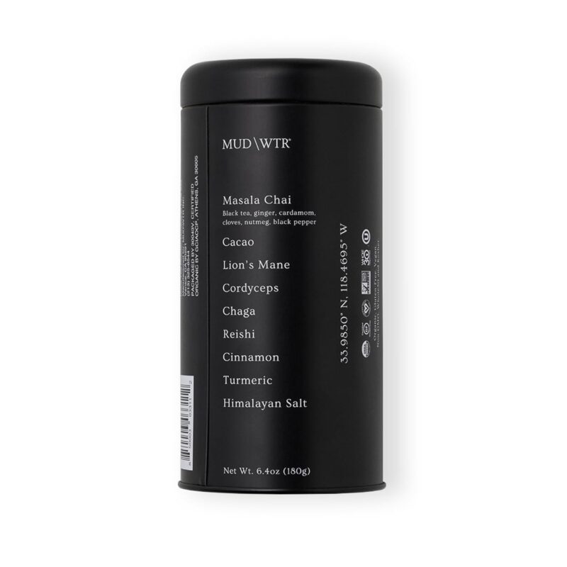 MUDWTR Original (30 servings) - Organic Blend of Cacao, Beneficial Mushrooms, and Chai Masala - Natural Energy & Focus - Coffee Alternative