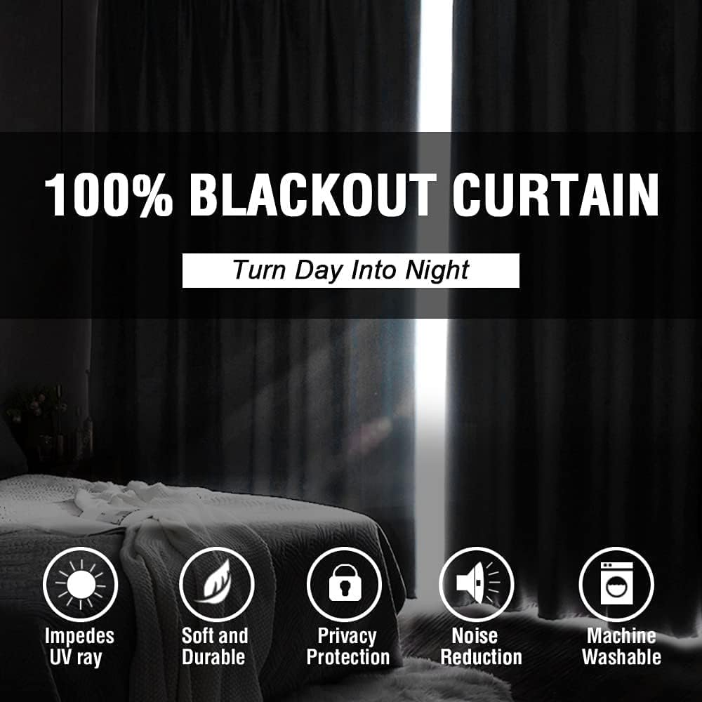 61HFBUbpV8L._AC_SL1000_.jpg Polyester Curtains, Cabin Shading Curtain, Polar Bear Tattoo Art Style, Window Curtains Bedroom Short, 72 x 108 Inch, Bedroom Curtains Decor, - Image 5