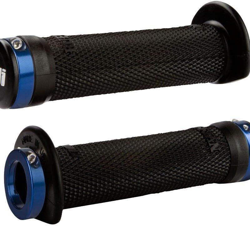 ODI Ruffian Lock-On ATV Hand Grips - Black/Blue Clamps / 130MM