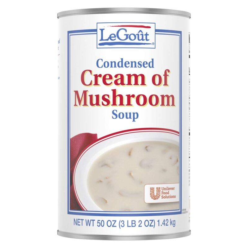 61J2no-Ts4L._SL1000_.jpg LeGout Cream of Mushroom Condensed Canned Soup, 0g Trans Fat, 50 oz, Pack of 12