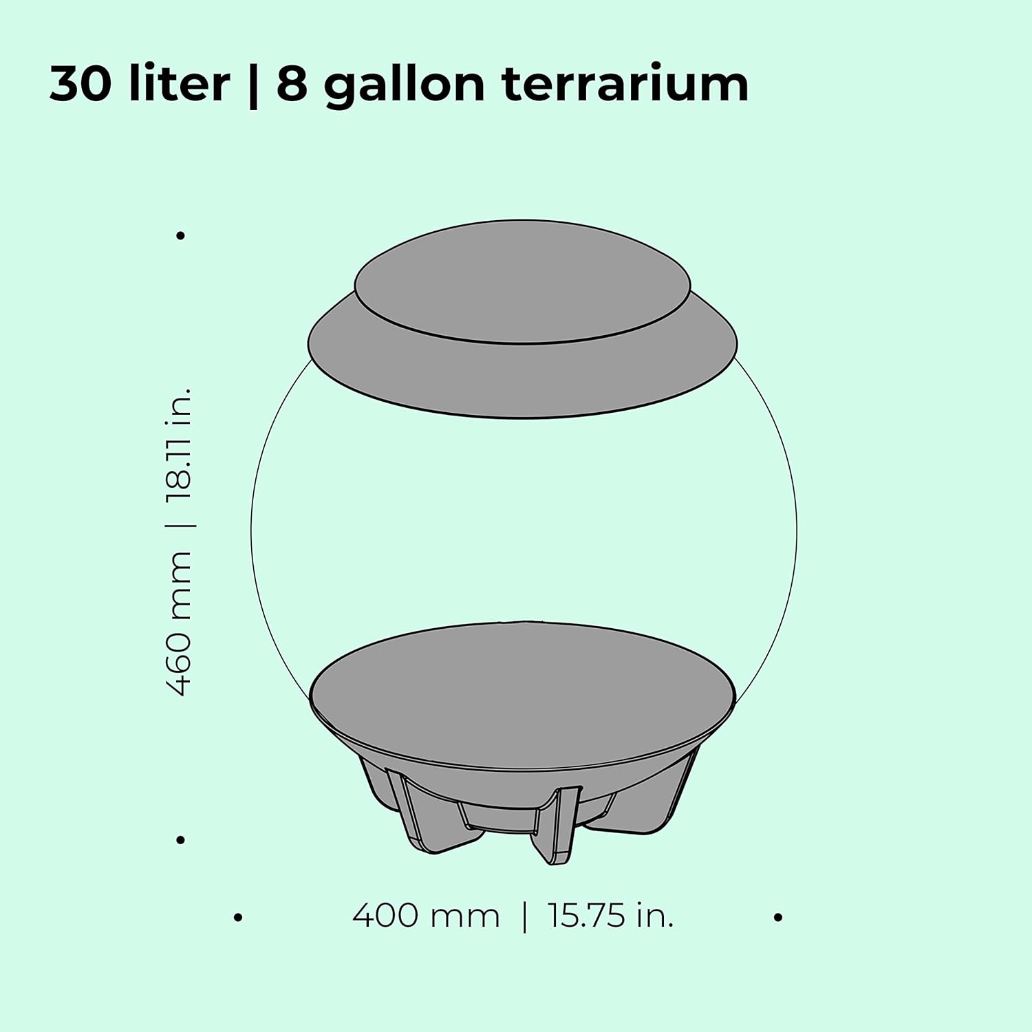 61OfhOpftuL._AC_SL1500_.jpg biOrb AIR 30, Fully Automated Terrarium for Arid, Temperate, or Tropical Plants, Gray - Image 4