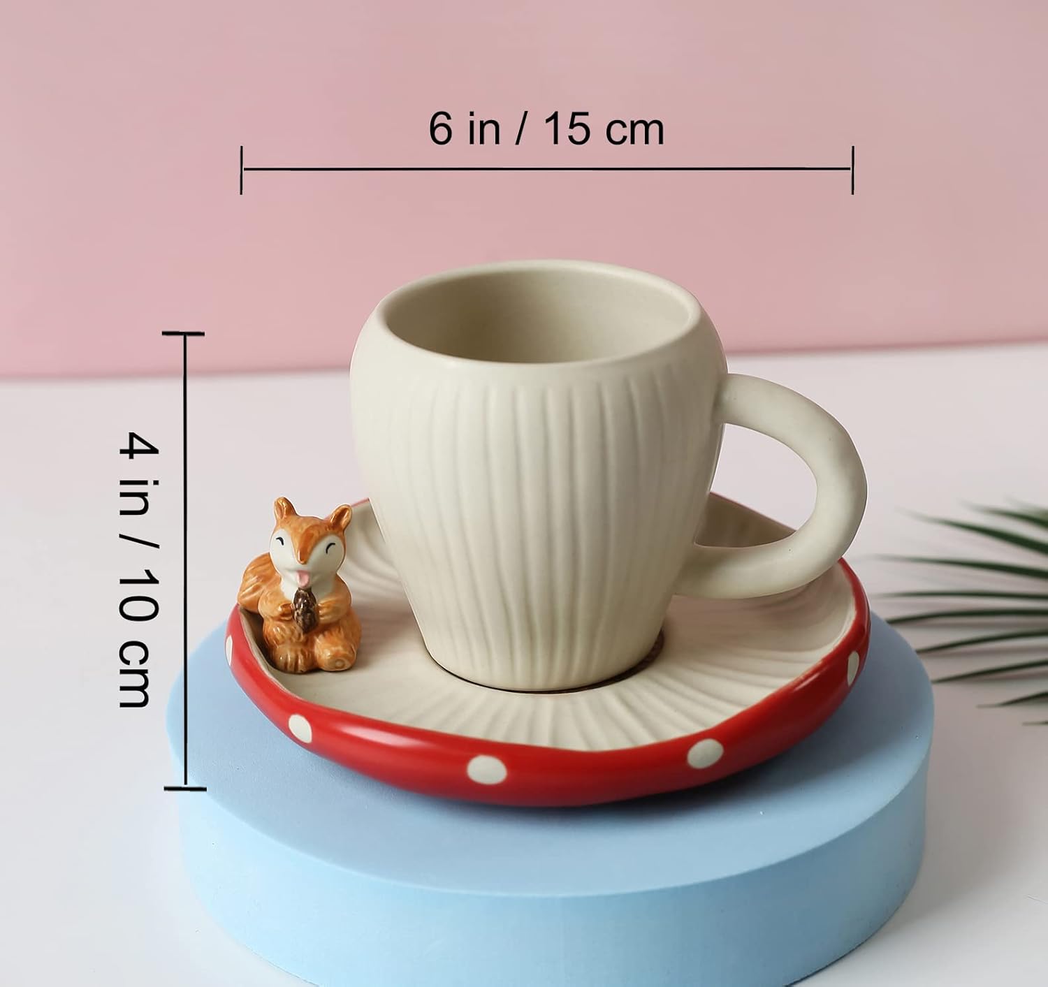 61PAx9CARGL._AC_SL1500_.jpg Cute Mushroom Mug with Saucer & Teapot - Image 5