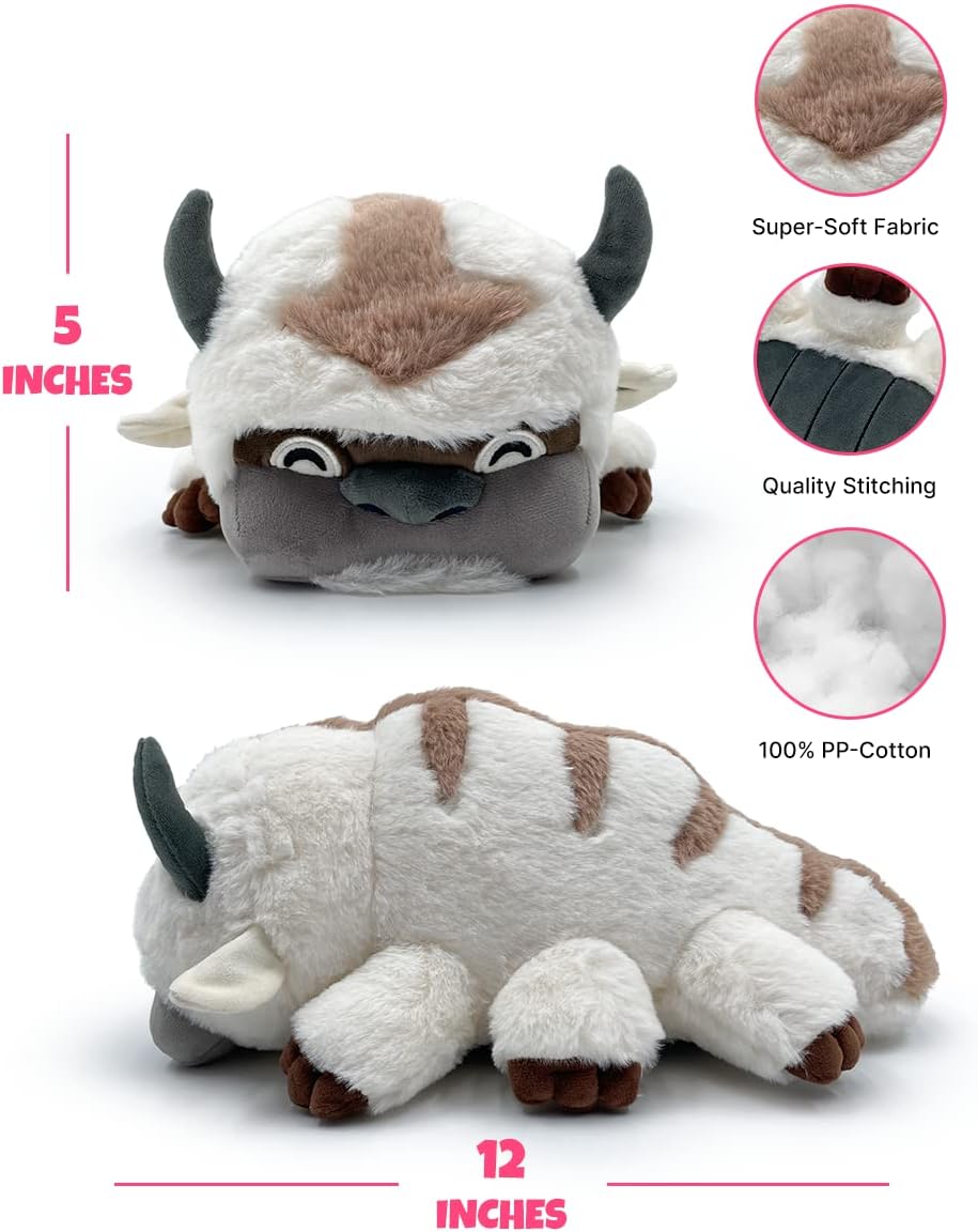 61PCHWwPEjL._AC_SL1200_.jpg Youtooz 1 Ft Appa Plushie from Avatar The Last Airbender - Soft 100% Cotton Stuffed Collectible - Image 3