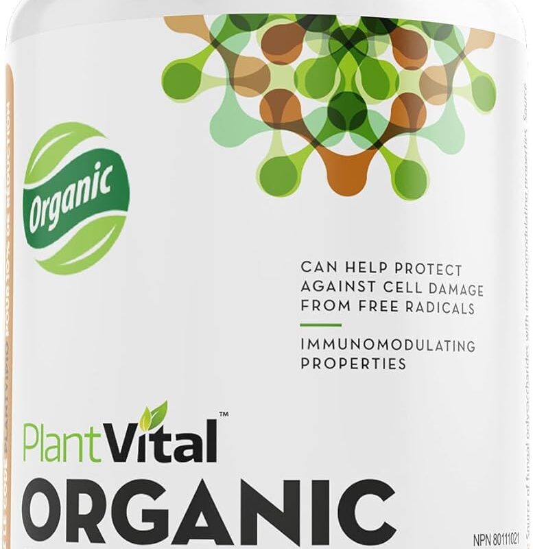 Plantvital Lions Mane Supplement - Lion's Mane Mushroom Capsules 1100mg (per Two Capsules) - Immune System and Normal Brain Support - 2 Months Supply - 120 Count