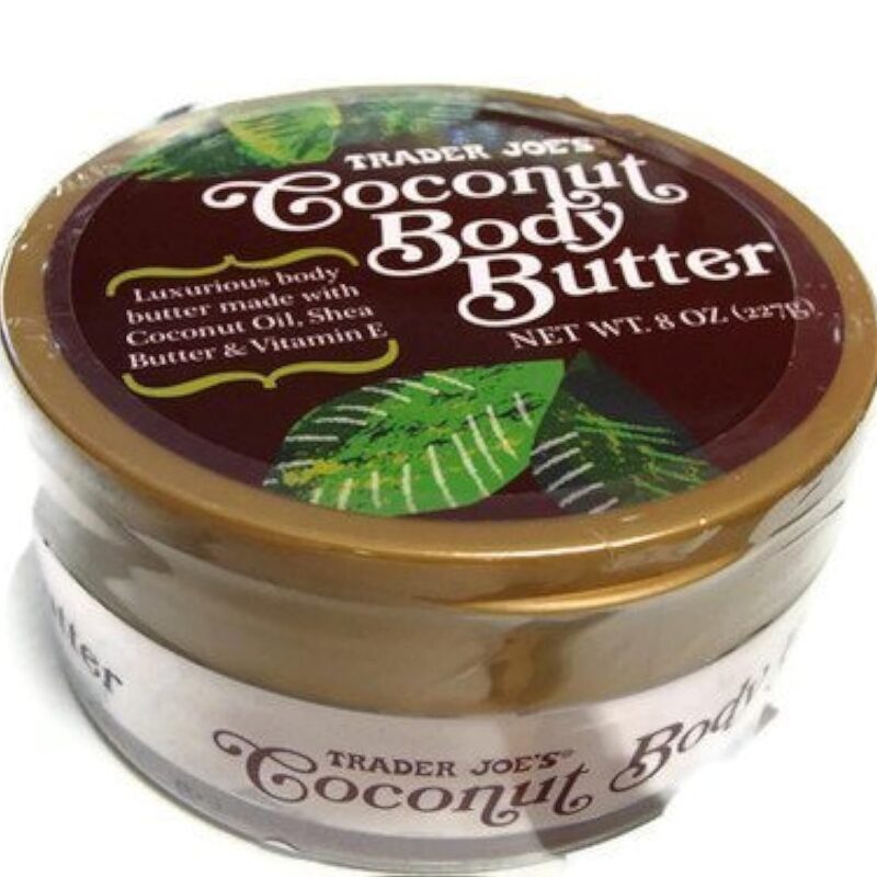 Trader Joe's Coconut Body Butter made with Coconut Oil, Shea Butter & Vitamin E in 8 oz. Cruelty Free (Pack of 5)