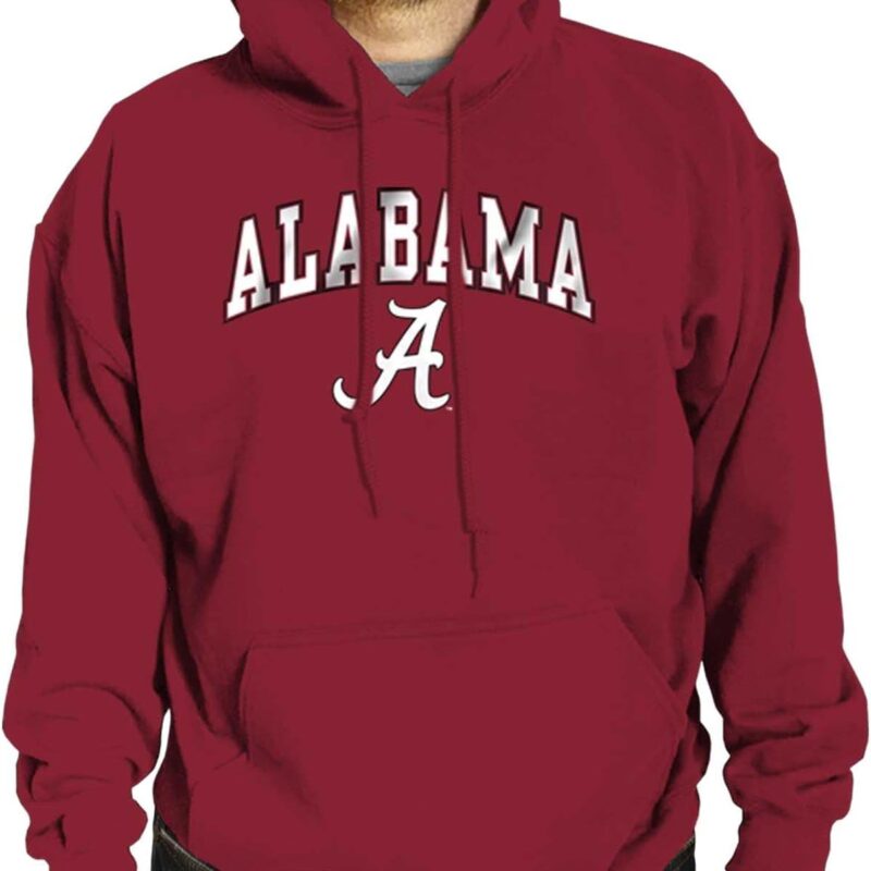 Campus Colors Long Sleeves NCAA Adult Arch & Logo Gameday Unisex Hooded Sweatshirt