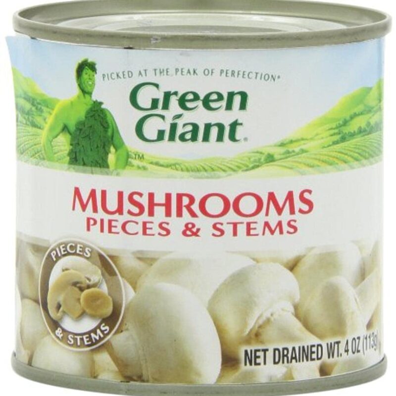 Green Giant Mushrooms Pieces & Stems, 4-Ounce Tins (Pack of 24)