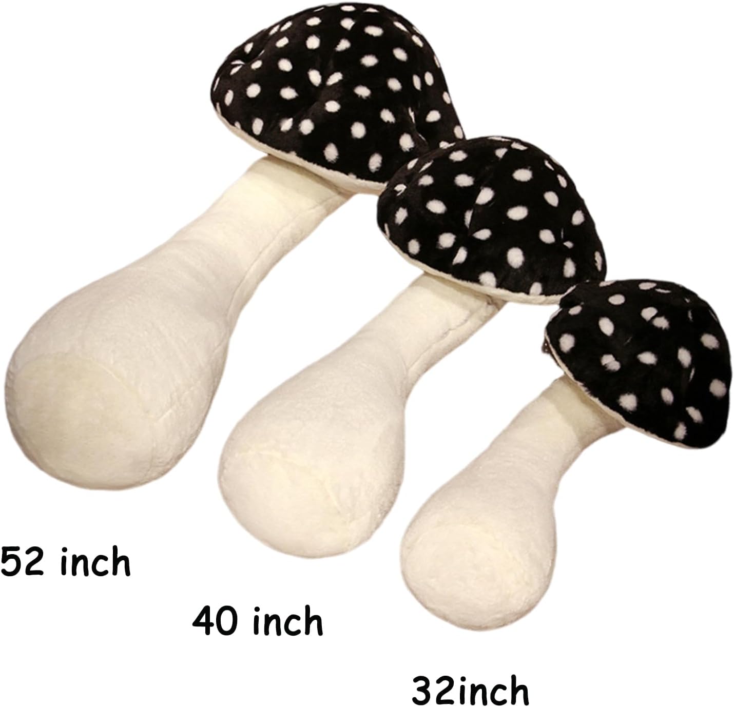 61gbRYSZUdL._AC_SL1500_.jpg Mushroom Body Pillow, 52inch Long Mushroom Plush Pillow, Cute Soft Long Bed Pillow for Adults (Grey, 52 Inch) - Image 5