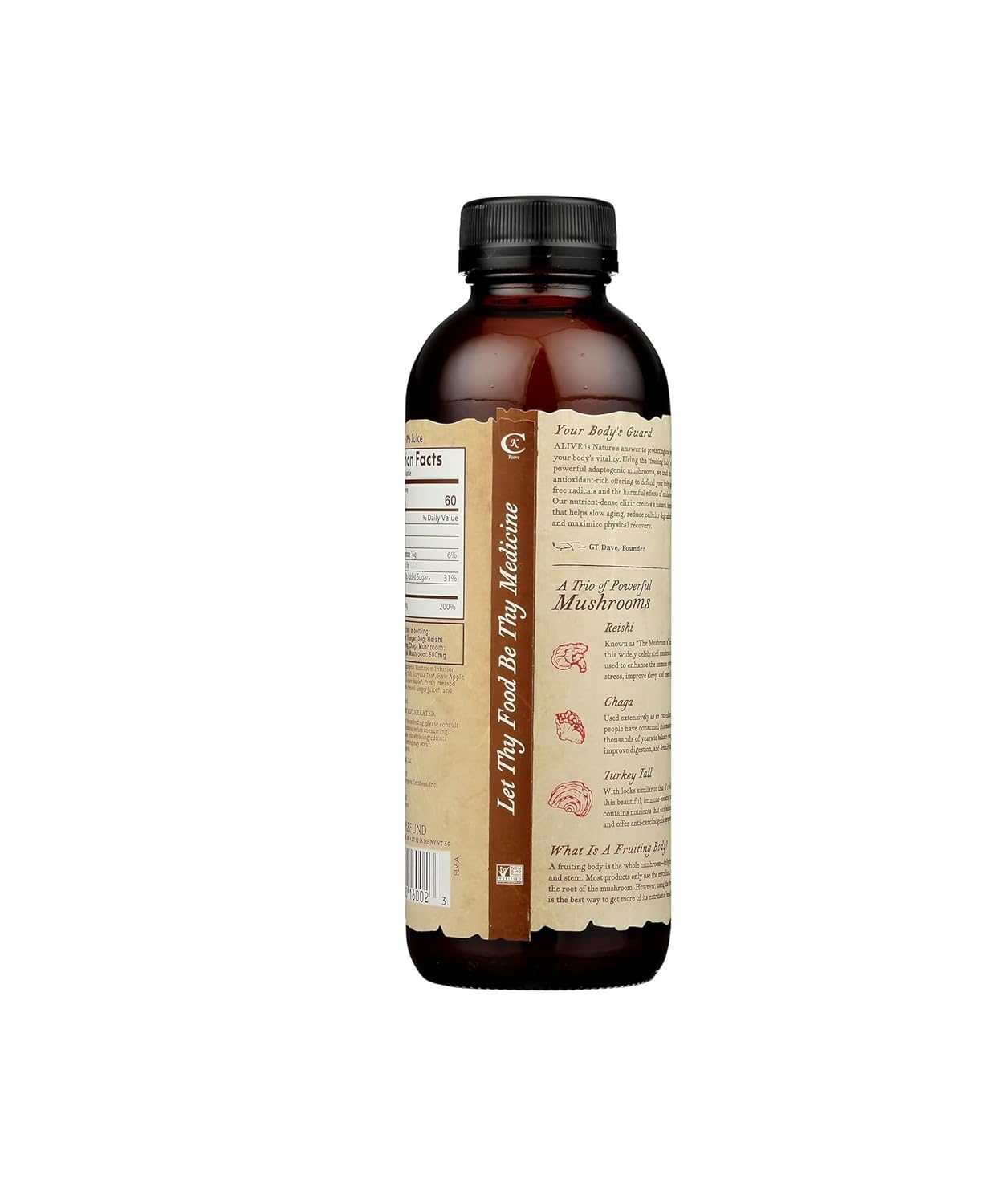 61l6yG-BLSL._SL1500_.jpg Generic GTS LIVING FOODS Guayusa Turmeric Alive Sparkling Cider, 16 Fl Oz pack of 4 - Image 3