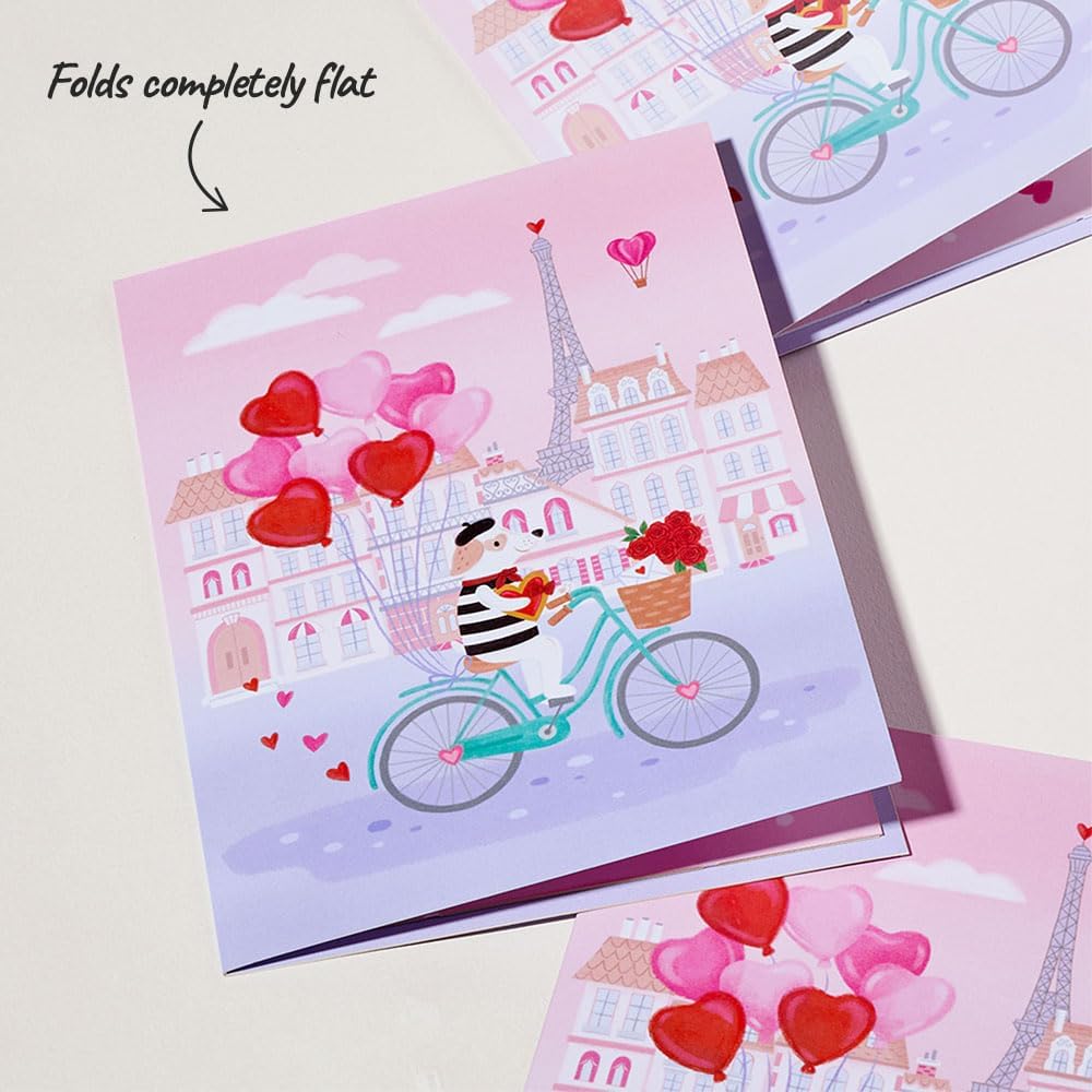 61ra3wDsraL._AC_SL1000_.jpg Lovepop Plushpop Soft Animal Pop-Up Card for Her and Him - 3D Greeting Card for Boys, Girls, Men, Women - French Love Dog - 6" x 8" Card - Image 5