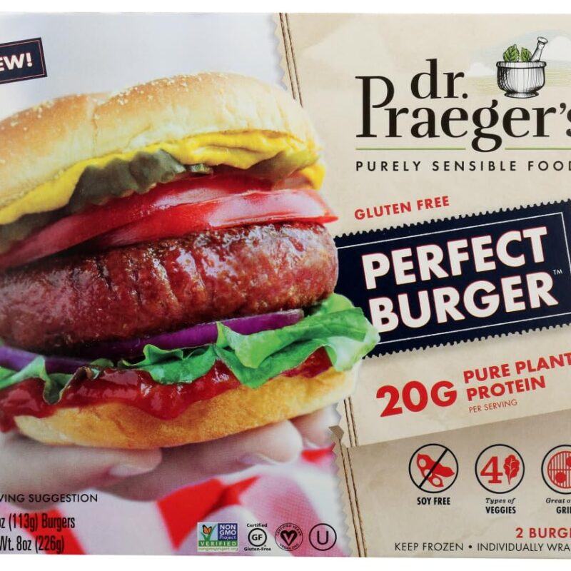 Dr. Praegers Purely Sensible Foods Perfect Burger, 8 Ounce -- 6 per case.