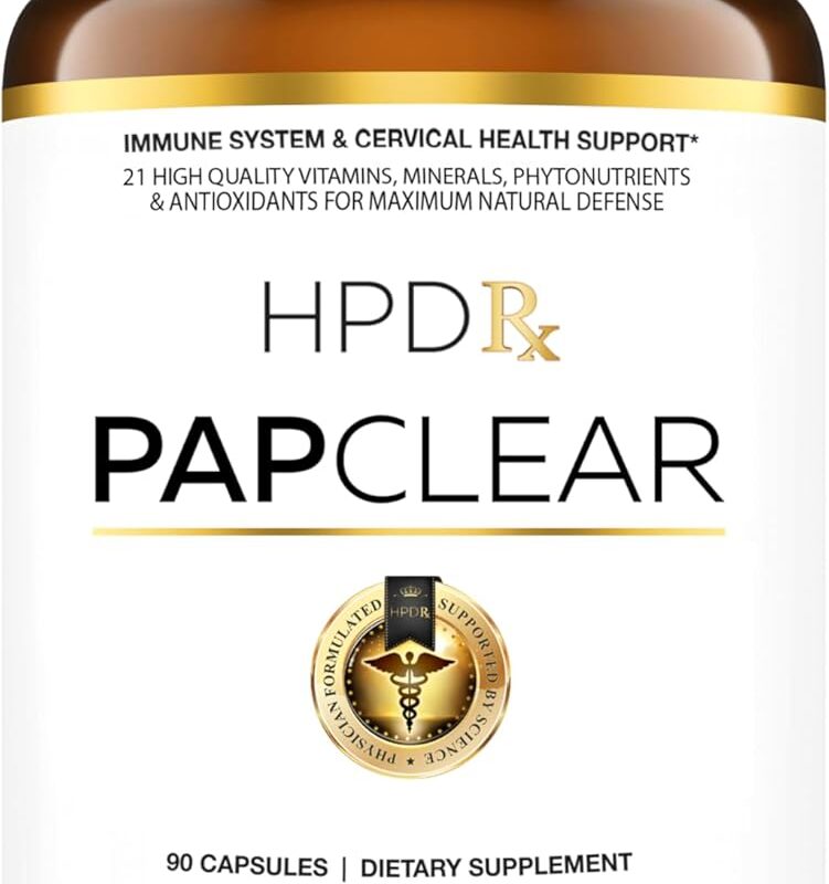 PAPCLEAR Physician Formulated | All Natural Immune Support Supplement | Advanced Powerful Immunity Booster | 21 Vitamins & Nutrients with Organic Shiitake Mushroom & Lycopene | 90 Capsules | Pack of 1