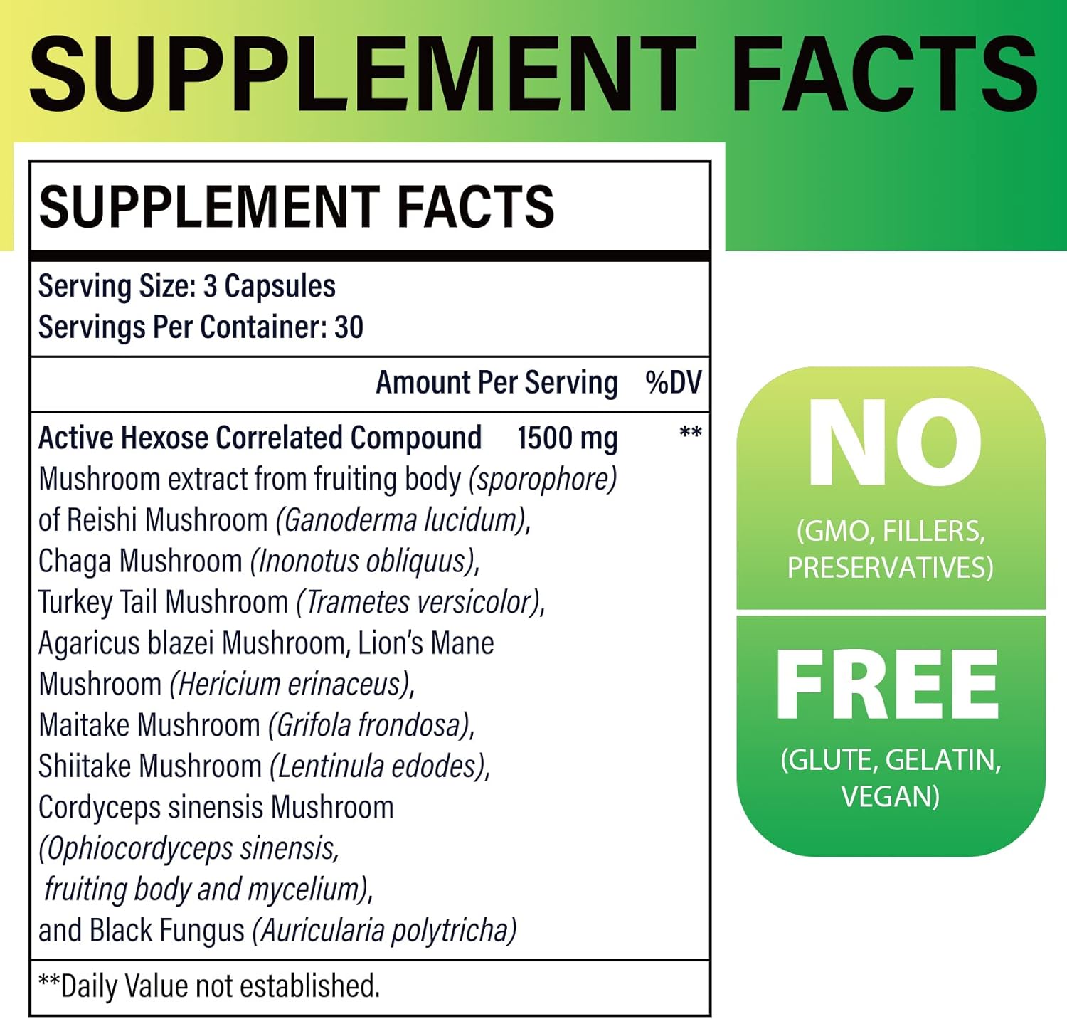 712yb-9ti4L._AC_SL1500_.jpg Active Hexose Correlated Compound 1500 mg Supplement, Natural 8 Mushroom Extract Supplement, Immune System, Liver Function, Natural Killer and T Cells Activity, 540 Veggie Capsules - Image 2