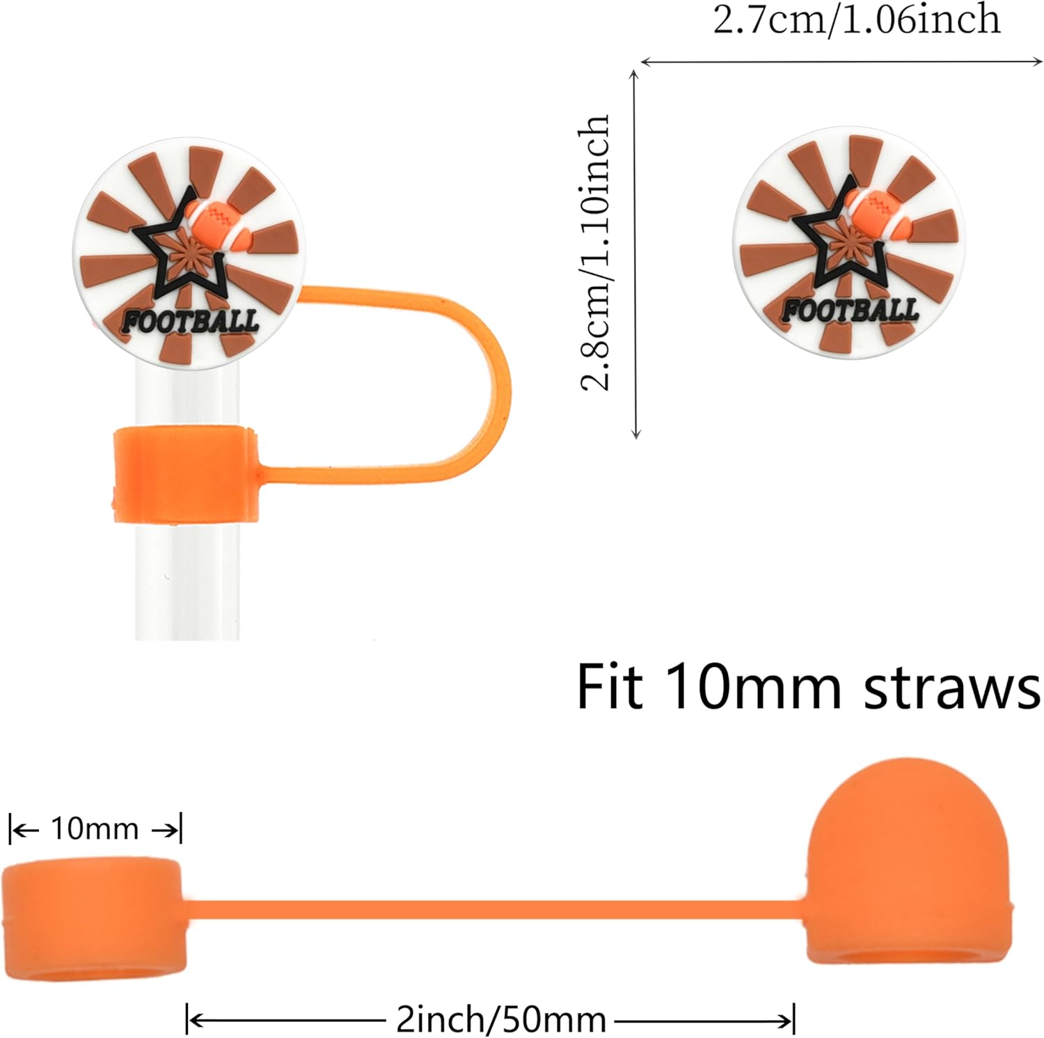 713xXpND-VL._AC_SL1500_.jpg 300 PCS Random Different Straw Cover Cap for Stanley Cup,Straw Topper Compatible for 30 and 40 Oz Tumbler with Handle,10 mm 0.4 in Reusable Straw Tips Lids,Straw Tip Covers for Party Decor - Image 4