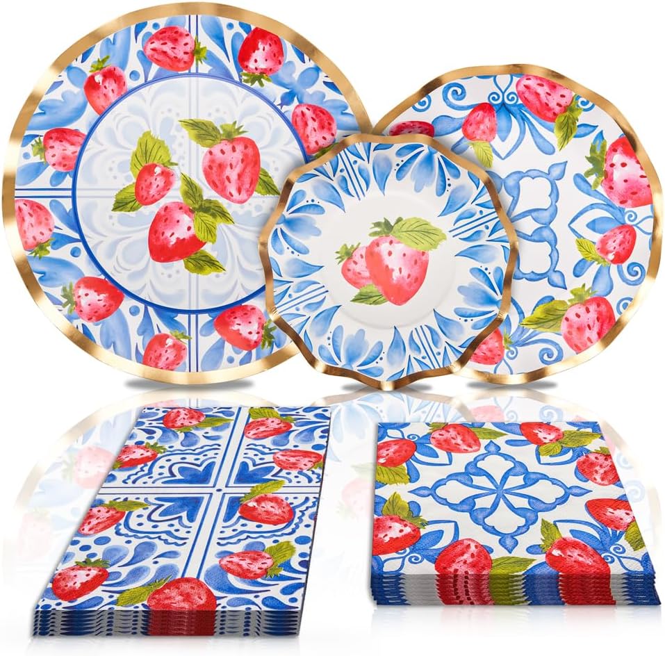 714HQim1D-L._AC_SL1000_.jpg Sophistiplate 64Pcs Tableware Set. Decorative Paper Plates. Premium, Heavyweight Plates for Party Decorations. Party Supplies Set Includes Dinner, Salad, Plates & Napkins