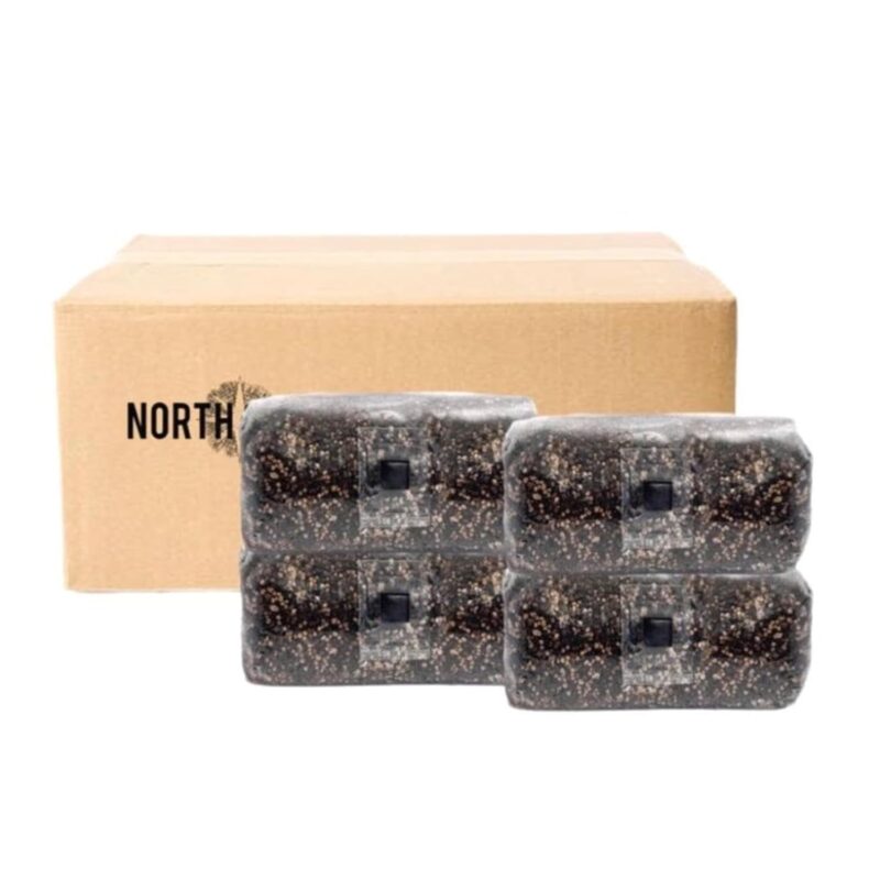 (4-Pack) North Spore 'ShroomTek' + Spore Boostr All-in-One Mushroom Grow Bag | Grow Dung-Loving Mushrooms Like Magic Right in The Bag | Just Add Your Own Spores | Made by Mycologists