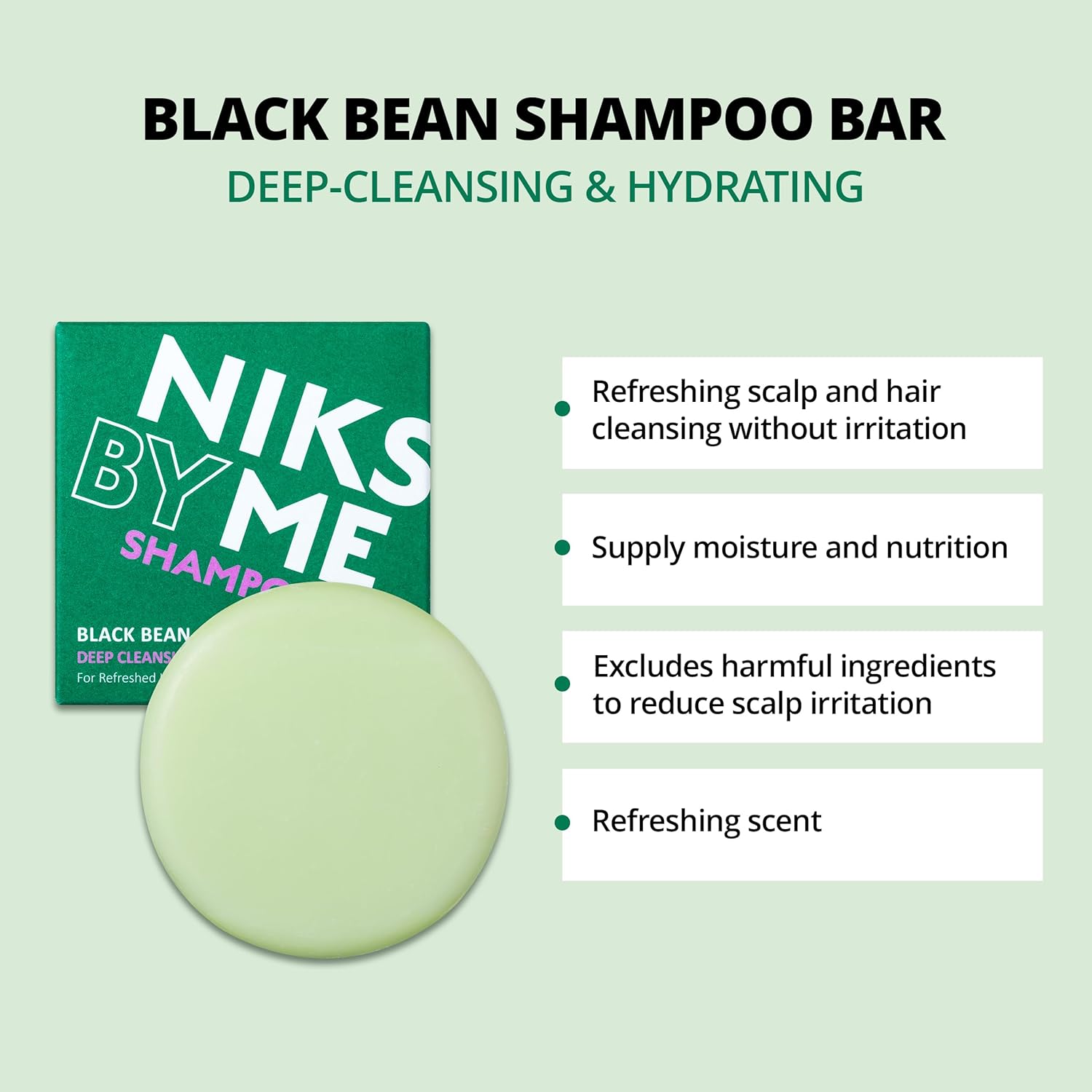71AEUXMuQsL._SL1500_.jpg Essentials Set - Black Bean Shampoo Bar, Camellia Treatment Bar, Mushroom Soap Bar - Image 5