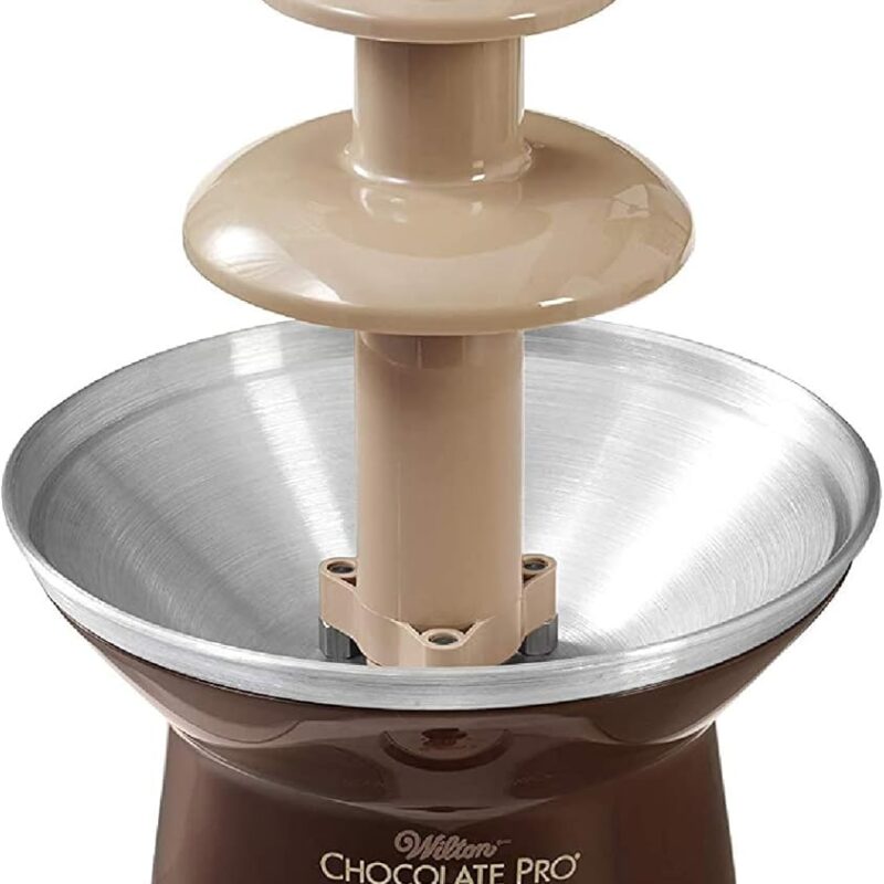 Wilton Chocolate Pro Chocolate Fountain and Fondue Fountain - Designed to Keep Chocolate Melted for Easy Treat Dipping, 3-Tier, 16-Inches Tall, 4-lb Capacity