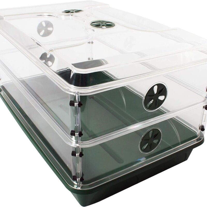 93807 Domed Propagator, 2 Height Extenders, Green